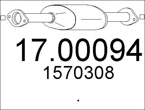 MTS 17.00094 - Filtre à particules / à suie, échappement cwaw.fr