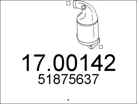 MTS 17.00142 - Filtre à particules / à suie, échappement cwaw.fr