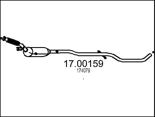 MTS 17.00159 - Filtre à particules / à suie, échappement cwaw.fr