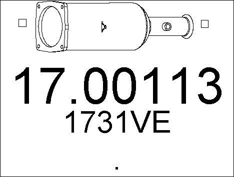 MTS 17.00113 - Filtre à particules / à suie, échappement cwaw.fr