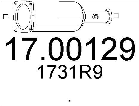 MTS 17.00129 - Filtre à particules / à suie, échappement cwaw.fr