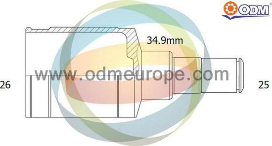 Multiparts 14-356053 - Jeu de joints, arbre de transmission cwaw.fr