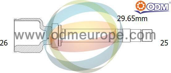 Multiparts 14-356074 - Jeu de joints, arbre de transmission cwaw.fr