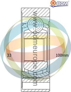 Multiparts 14-216033 - Jeu de joints, arbre de transmission cwaw.fr