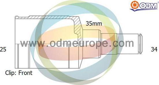 Multiparts 14-236033 - Jeu de joints, arbre de transmission cwaw.fr