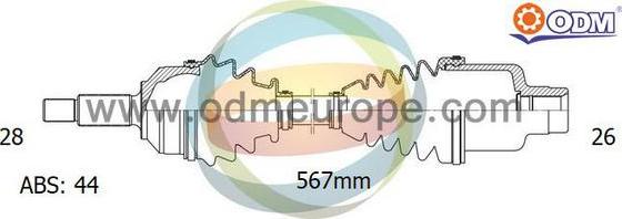 Multiparts 18-052232 - Arbre de transmission cwaw.fr