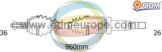 Multiparts 18-012850 - Arbre de transmission cwaw.fr