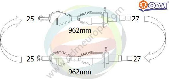 Multiparts 18-142120 - Arbre de transmission cwaw.fr