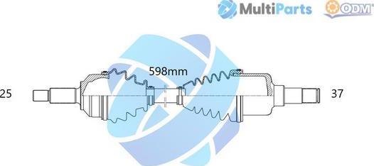 Multiparts 18-165280 - Arbre de transmission cwaw.fr