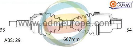 Multiparts 18-232761 - Arbre de transmission cwaw.fr