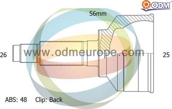 Multiparts 12-090244 - Jeu de joints, arbre de transmission cwaw.fr