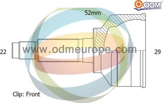 Multiparts 12-001701 - Jeu de joints, arbre de transmission cwaw.fr