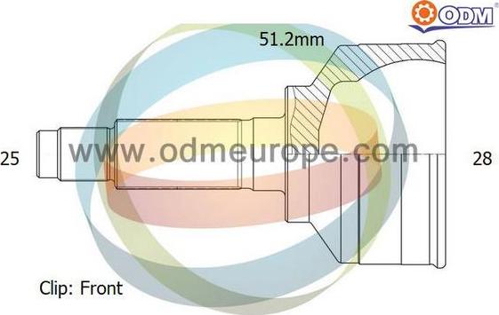 Multiparts 12-351951 - Jeu de joints, arbre de transmission cwaw.fr