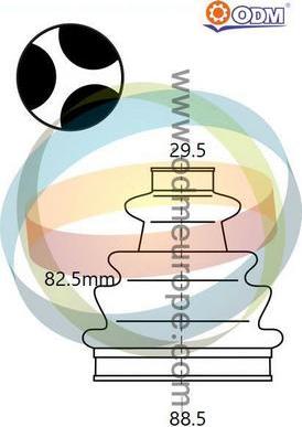 Multiparts 21-990455 - Joint-soufflet, arbre de commande cwaw.fr