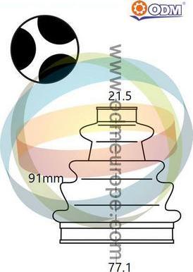 Multiparts 21-990451 - Joint-soufflet, arbre de commande cwaw.fr