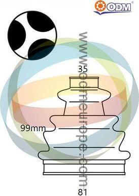 Multiparts 21-990453 - Joint-soufflet, arbre de commande cwaw.fr