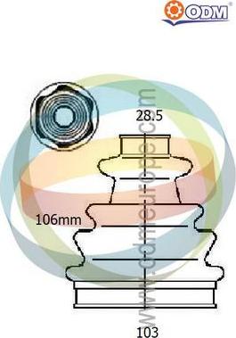 Multiparts 21-990418 - Joint-soufflet, arbre de commande cwaw.fr