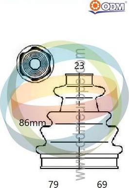 Multiparts 21-990551 - Joint-soufflet, arbre de commande cwaw.fr