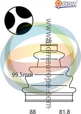 Multiparts 21-990565 - Joint-soufflet, arbre de commande cwaw.fr