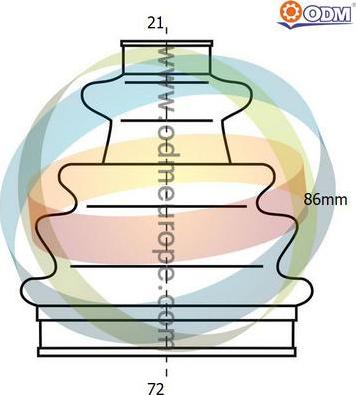 Multiparts 21-990001 - Joint-soufflet, arbre de commande cwaw.fr