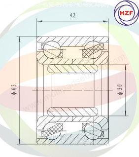 Multiparts 70-090032 - Kit de roulements de roue cwaw.fr