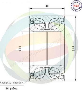 Multiparts 70-040051 - Kit de roulements de roue cwaw.fr