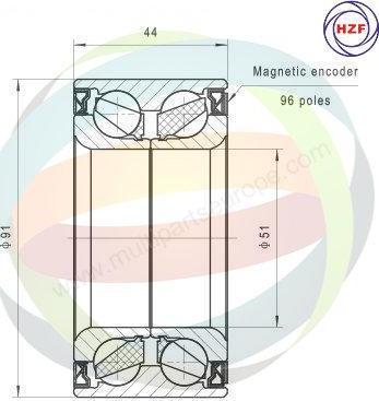 Multiparts 70-040057 - Kit de roulements de roue cwaw.fr