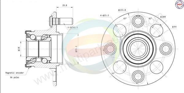 Multiparts 70-040062 - Kit de roulements de roue cwaw.fr