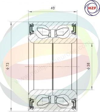 Multiparts 70-040006 - Kit de roulements de roue cwaw.fr