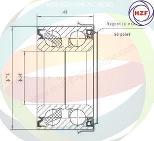 Multiparts 70-040076 - Kit de roulements de roue cwaw.fr