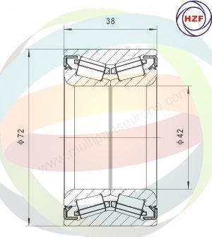 Multiparts 70-050006 - Kit de roulements de roue cwaw.fr