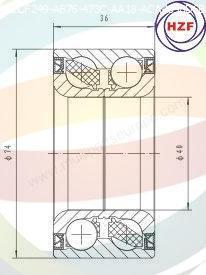 Multiparts 70-060094 - Kit de roulements de roue cwaw.fr