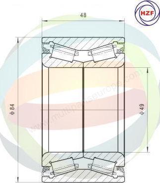 Multiparts 70-060098 - Kit de roulements de roue cwaw.fr