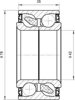 Multiparts 70-060003 - Kit de roulements de roue cwaw.fr