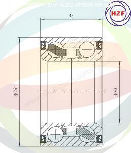 Multiparts 70-060025 - Kit de roulements de roue cwaw.fr