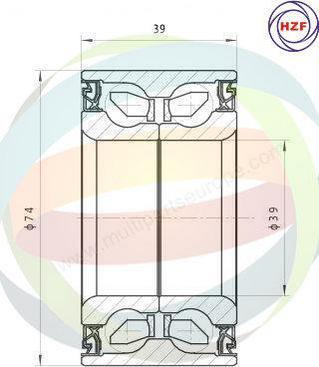 Multiparts 70-000019 - Kit de roulements de roue cwaw.fr