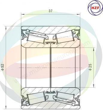 Multiparts 70-000035 - Kit de roulements de roue cwaw.fr