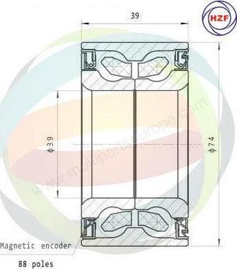 Multiparts 70-010128 - Kit de roulements de roue cwaw.fr