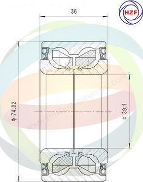 Multiparts 70-080042 - Kit de roulements de roue cwaw.fr