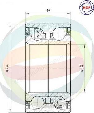 Multiparts 70-080047 - Kit de roulements de roue cwaw.fr