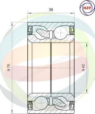 Multiparts 70-080059 - Kit de roulements de roue cwaw.fr