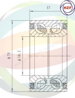 Multiparts 70-080061 - Kit de roulements de roue cwaw.fr