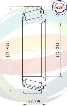 Multiparts 70-080082 - Kit de roulements de roue cwaw.fr