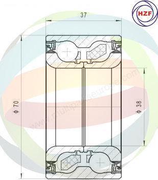 Multiparts 70-080039 - Kit de roulements de roue cwaw.fr