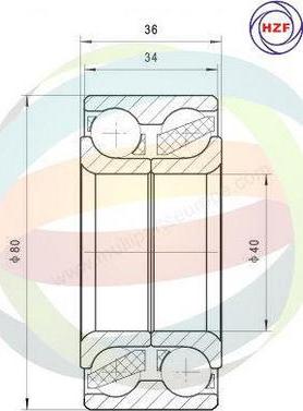 Multiparts 70-080140 - Kit de roulements de roue cwaw.fr