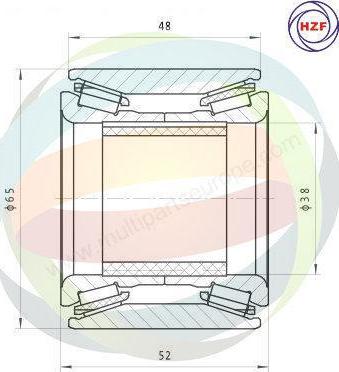 Multiparts 70-070008 - Kit de roulements de roue cwaw.fr