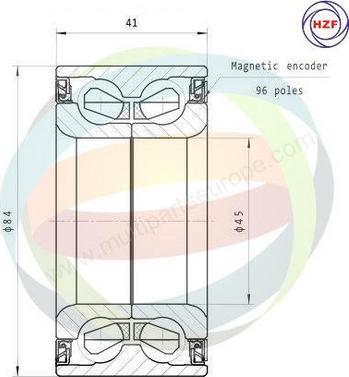 Multiparts 70-140063 - Kit de roulements de roue cwaw.fr