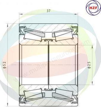 Multiparts 70-160068 - Kit de roulements de roue cwaw.fr