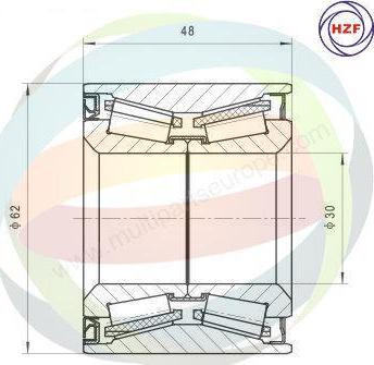 Multiparts 70-160029 - Kit de roulements de roue cwaw.fr