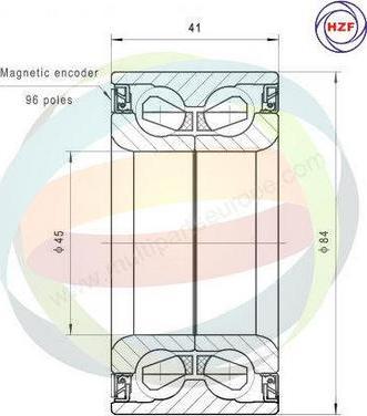 Multiparts 70-340057 - Kit de roulements de roue cwaw.fr